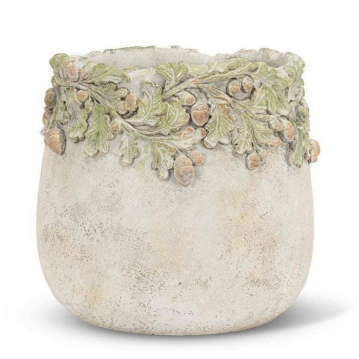 Oak Leaves & Acorns Planter: Small