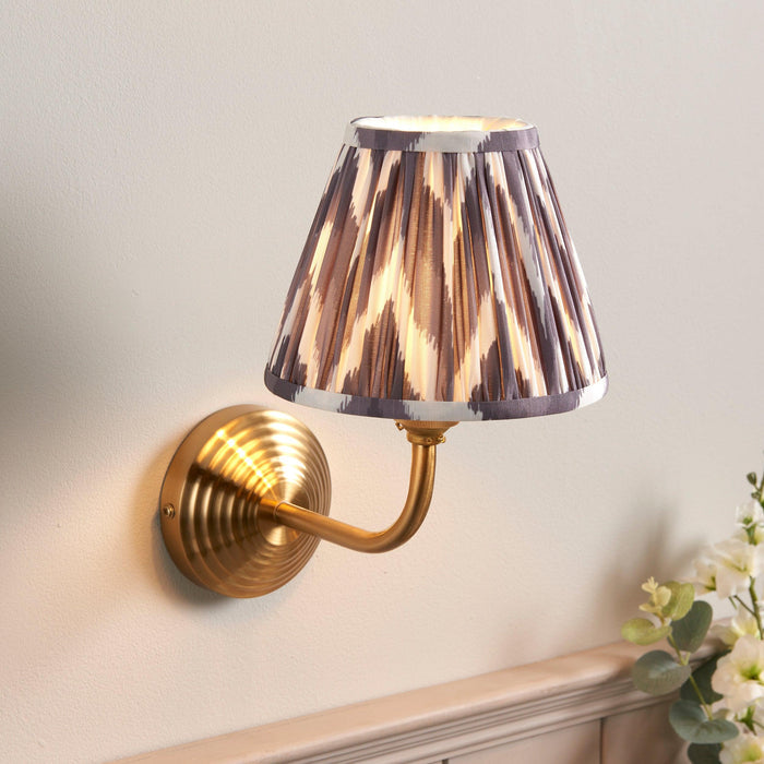 Obelisk Arc Brass Wall Light & 16cm Shade — additional angle