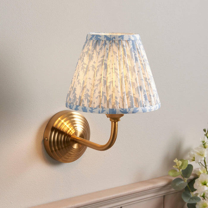 Obelisk Arc Brass Wall Light & 16cm Shade — product detail