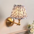Obelisk Brass Wall Light Wing & 16cm Shade by Endon Lighting — suits living rooms, bedrooms & hallways