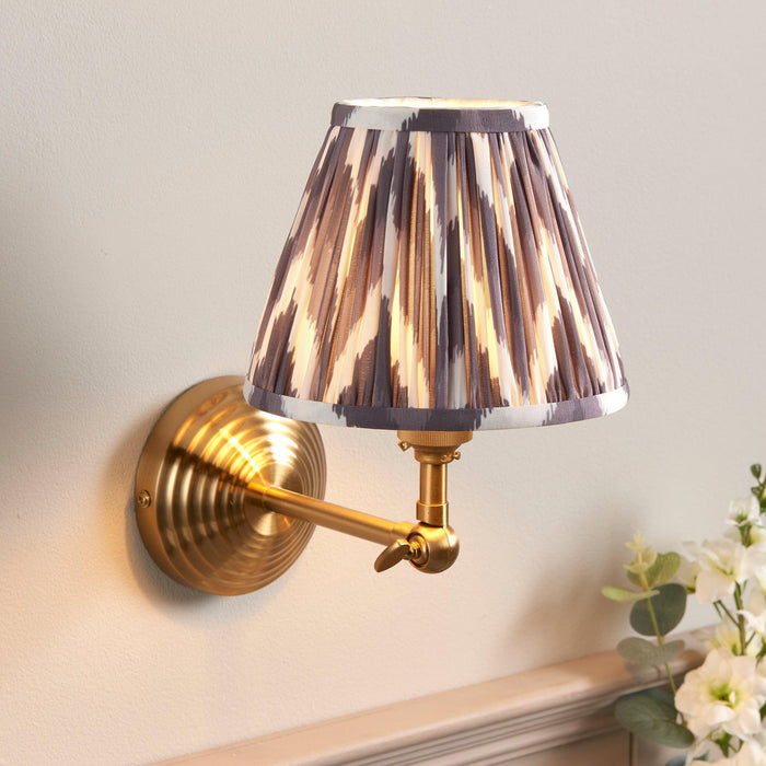 Obelisk Brass Wall Light Wing & 16cm Shade — additional angle