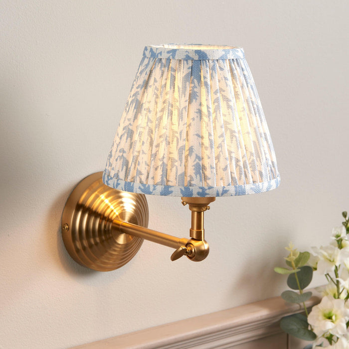 Obelisk Brass Wall Light Wing & 16cm Shade — product detail