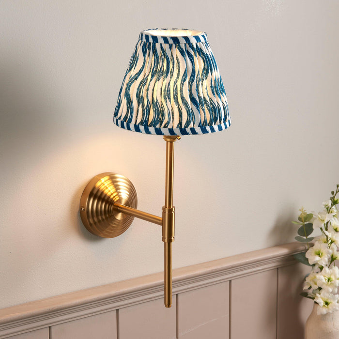 Obelisk T Bar Brass Wall Light & 16cm Shade — additional angle