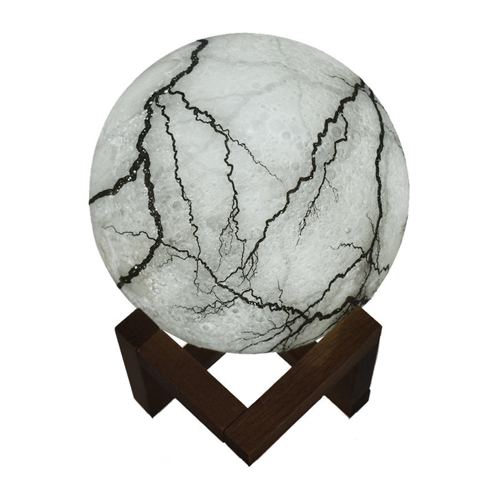 Painted Moon LED Night Light – 3 colors, Touch, 15cm