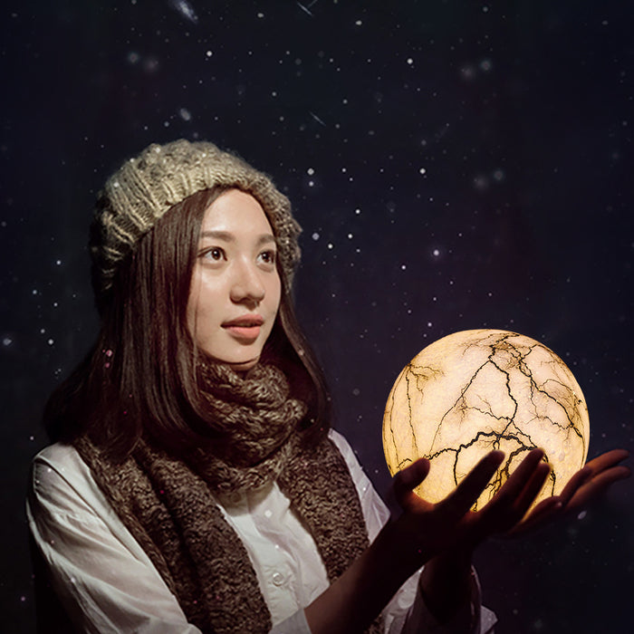 Painted Moon LED Night Light – 7 colors, Telecontrol, 8cm
