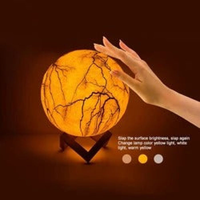 Painted Moon LED Night Light