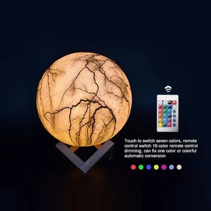 Painted Moon LED Night Light