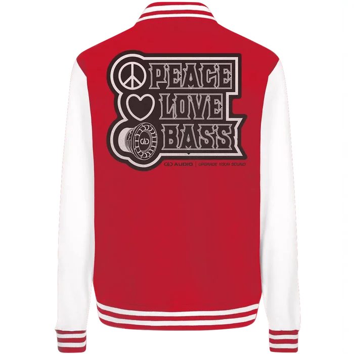DD Audio-Peace love bass College Jacket-Jacken und Zipper-masori-kaufen