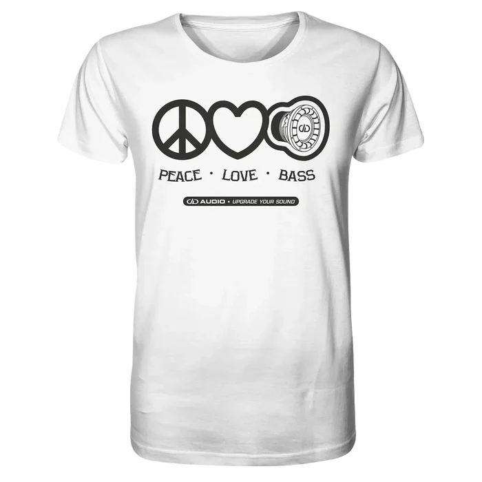 DD Audio-Peace love bass Shirt-T-Shirt-masori-kaufen