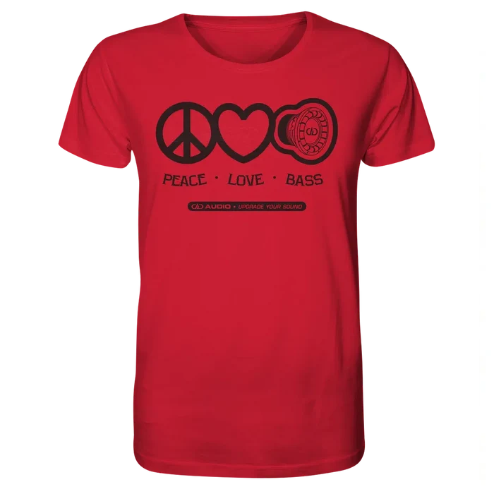 DD Audio-Peace love bass Shirt-T-Shirt-masori-kaufen