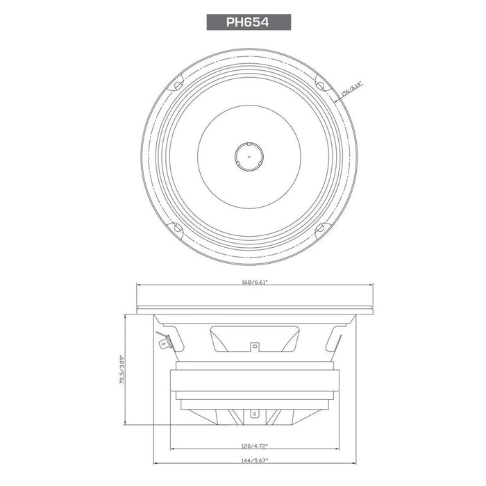 Cerwin Vega-PH654-6.5" (16,5cm) Koaxial-Lautsprecher-masori-kaufen