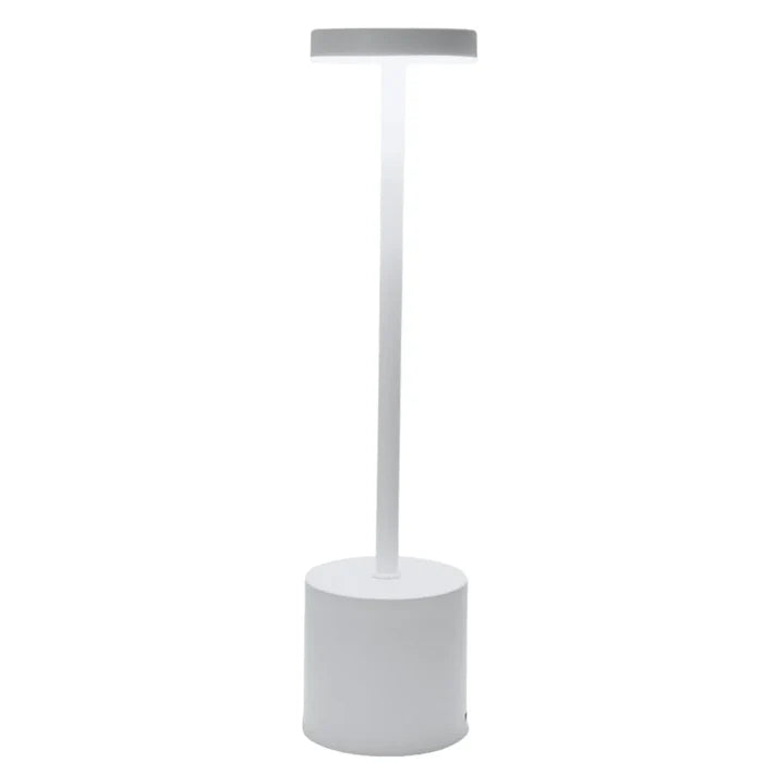 WHITE Polished Chrome Table Lamp, catalog view 2