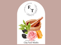 Powder Face Mask Collection – Mix-at-Home Natural Clay Masks | 1.7 oz Glass Jar