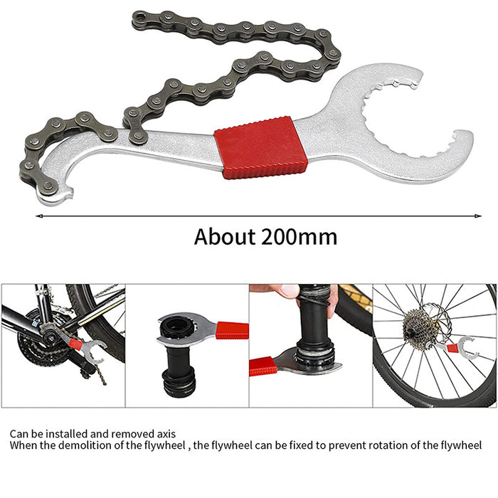 Premium Bicycle Repair Tool Set with Bottom Bracket Wrench & Chain Breaker