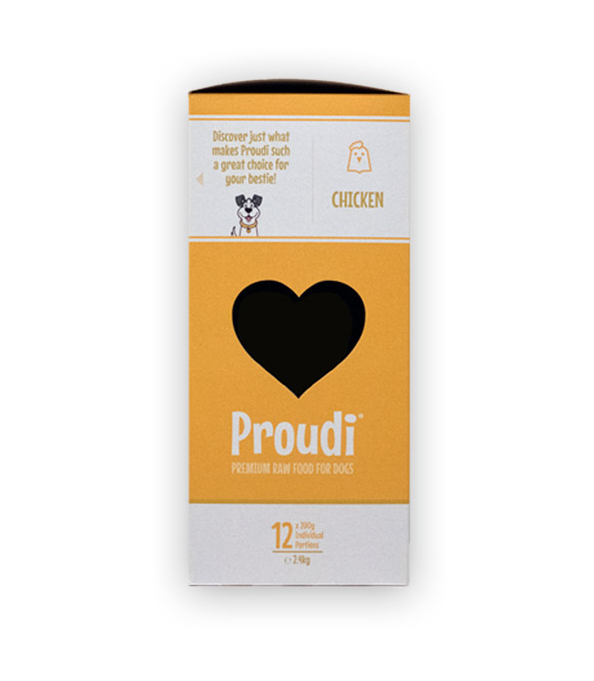 Proudi Premium Raw Dog Single Protein Chicken 2.4kg