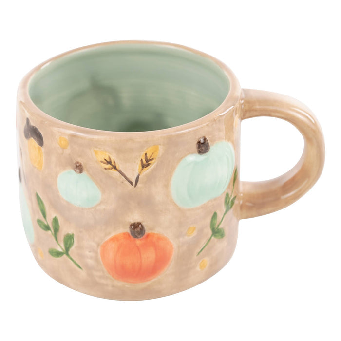 Pumpkins and Acorns Mug - Fall Decor
