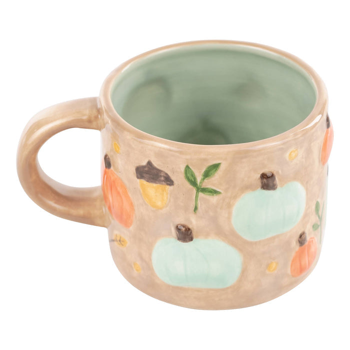 Pumpkins and Acorns Mug - Fall Decor