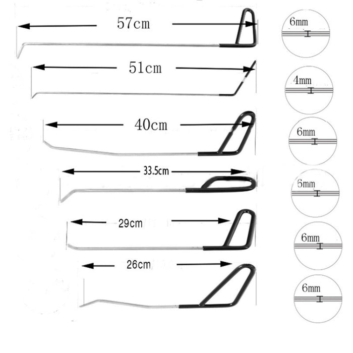 Q1 23 in 1 Car Paintless Dent Repair Kit - Hail Remover Hooks and Rods Set
