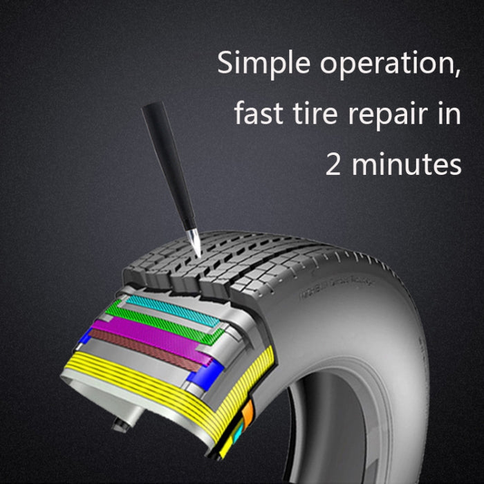 Q412 Car Tyre Repair Kit - Emergency Tire Repair Nail Kit
