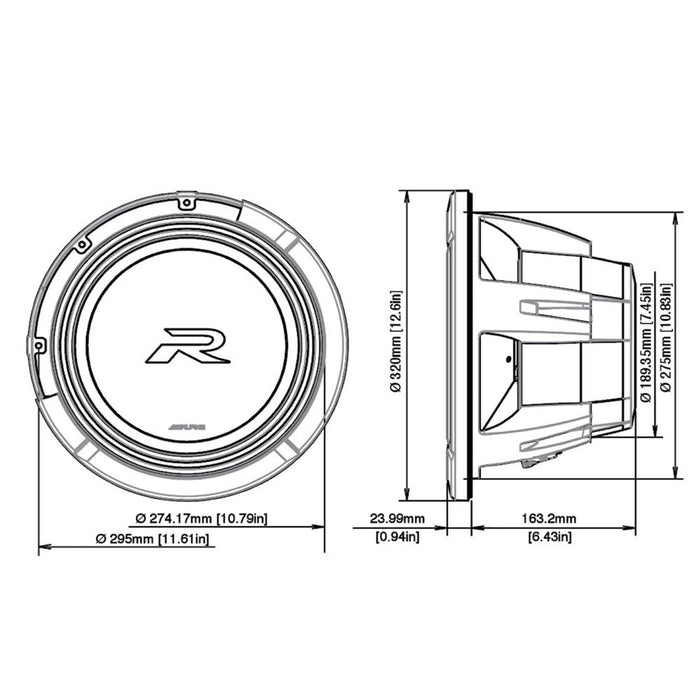 Alpine-R2-W12D2/D4-12" (30cm) Subwoofer-masori-kaufen