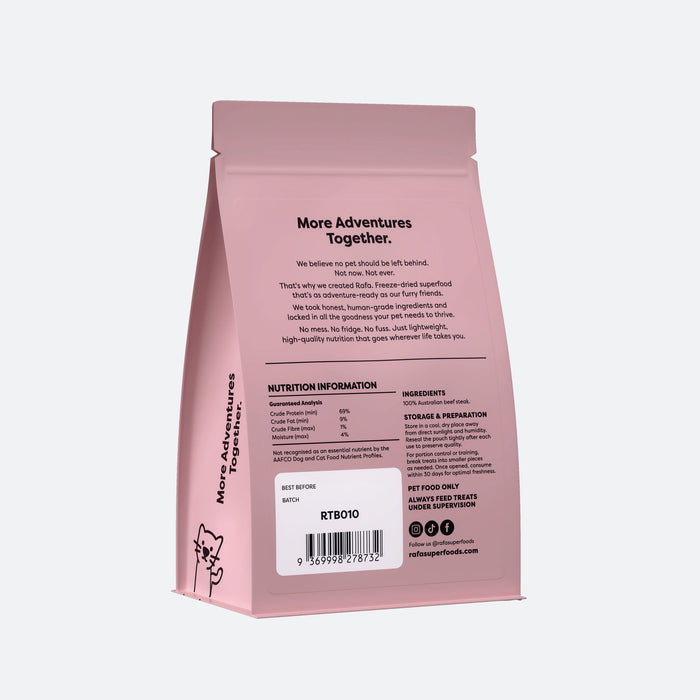 RAFA Freeze-Dried Beef Steak 80g