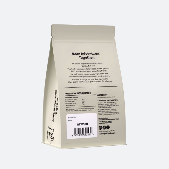 RAFA Freeze-Dried Venison Steak 70g
