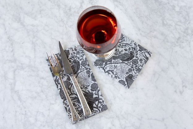 Raven Toile Guest Napkin