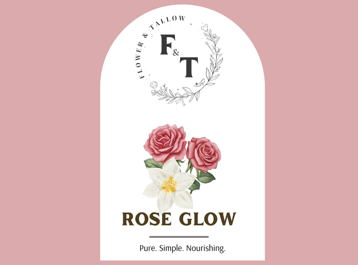 Rose Glow Tallow Balm – Soothing Face Lotion
