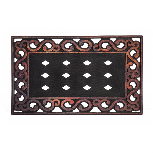 Sassafras Scroll Mat Tray Brown
