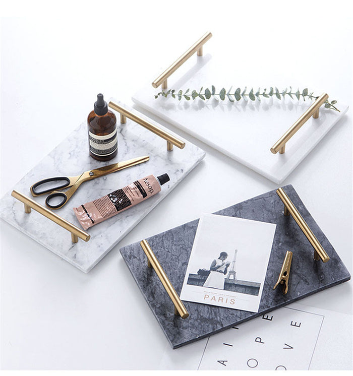 Scandinavian Natural Marble Tray – alternate view 7