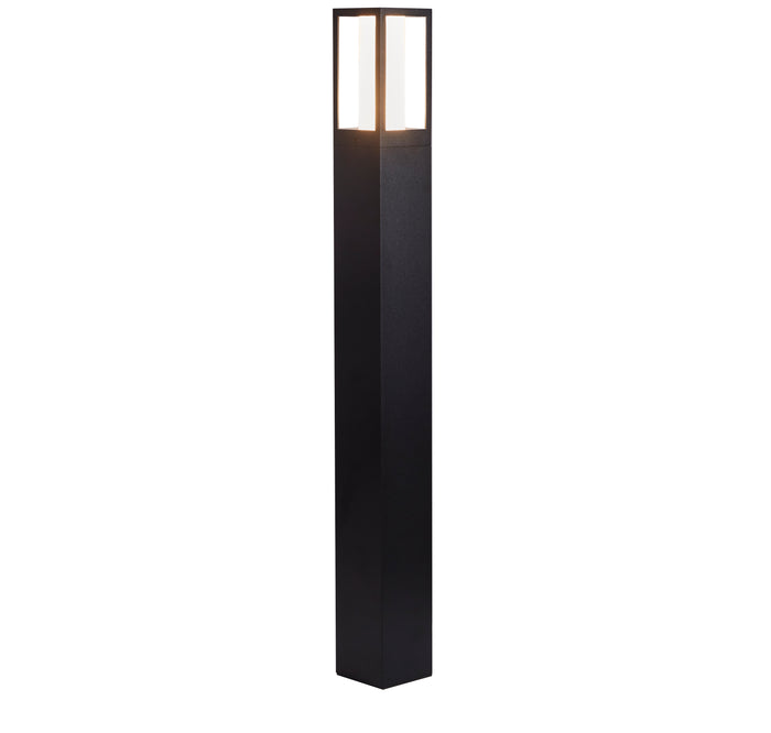 Searchlight Avenue IP44 Black Outdoor Bollard - 73cm by Searchlight Lighting — suits porches, gardens & patios