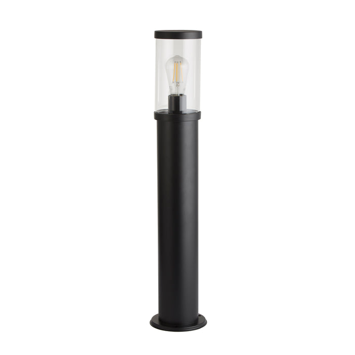 Searchlight Bakerloo Black Outdoor Black Bollard - 73cm — alternate view