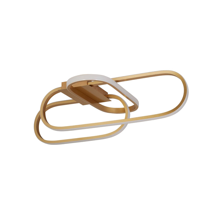 Searchlight Clip Gold LED Flush — additional angle