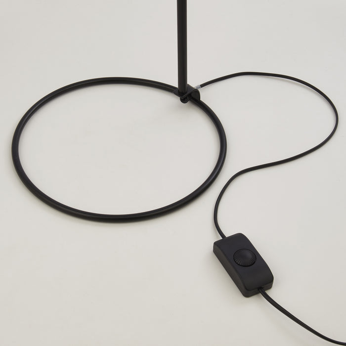 Searchlight Dulwich Black Floor Lamp — close-up detail