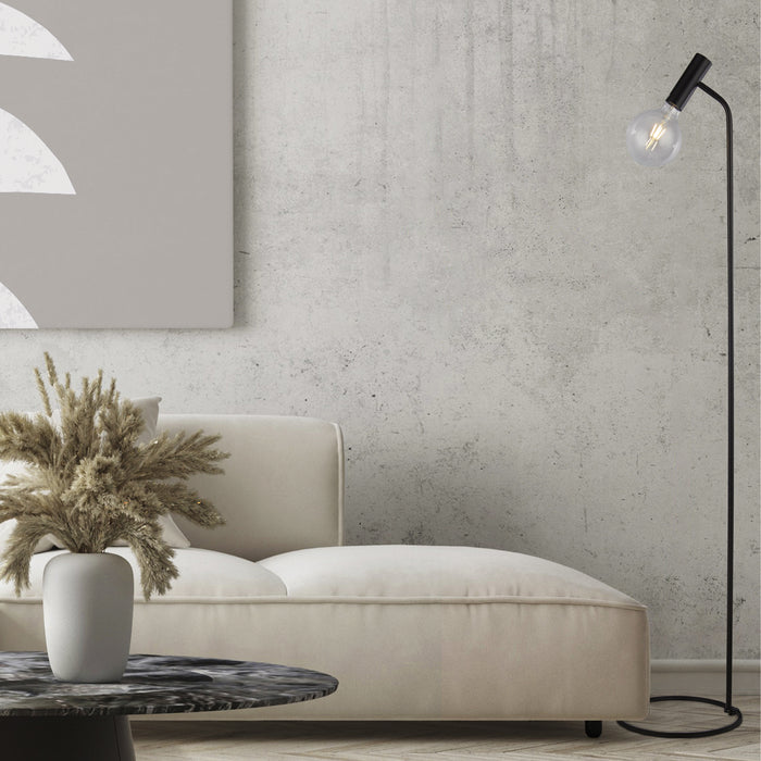 Searchlight Dulwich Black Floor Lamp — additional angle