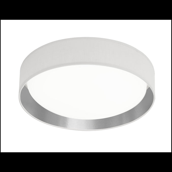 Searchlight Gianna LED Flush - White Silver Lined Shade — alternate view