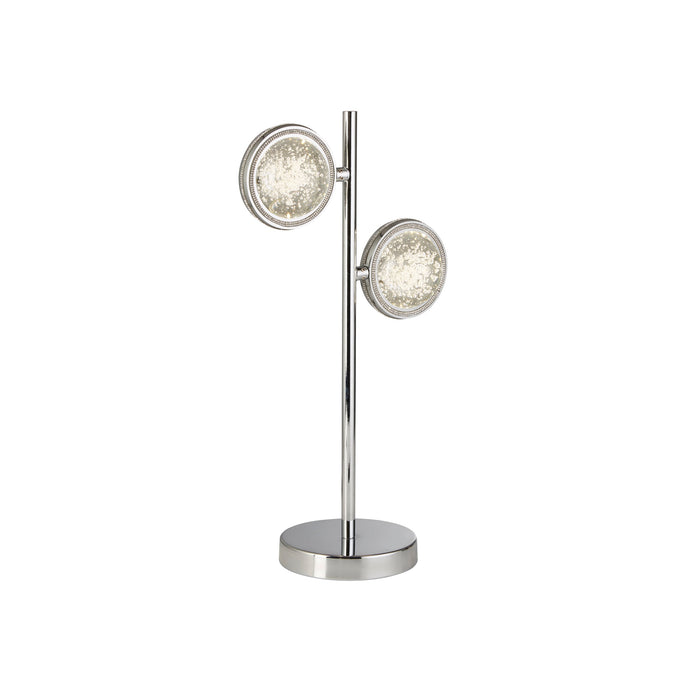 Searchlight Quartz 2 Light Chrome Table Lamp — alternate view