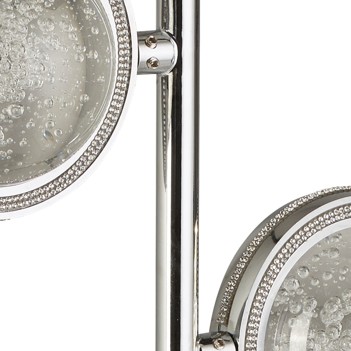 Searchlight Quartz 2 Light Chrome Table Lamp — rear view