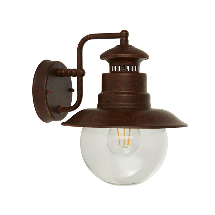 Searchlight Station Brown IP44 Outdoor Wall Lights — rear view