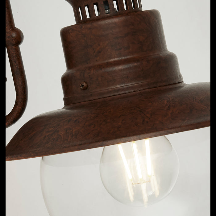 Searchlight Station Brown IP44 Outdoor Wall Lights — additional angle