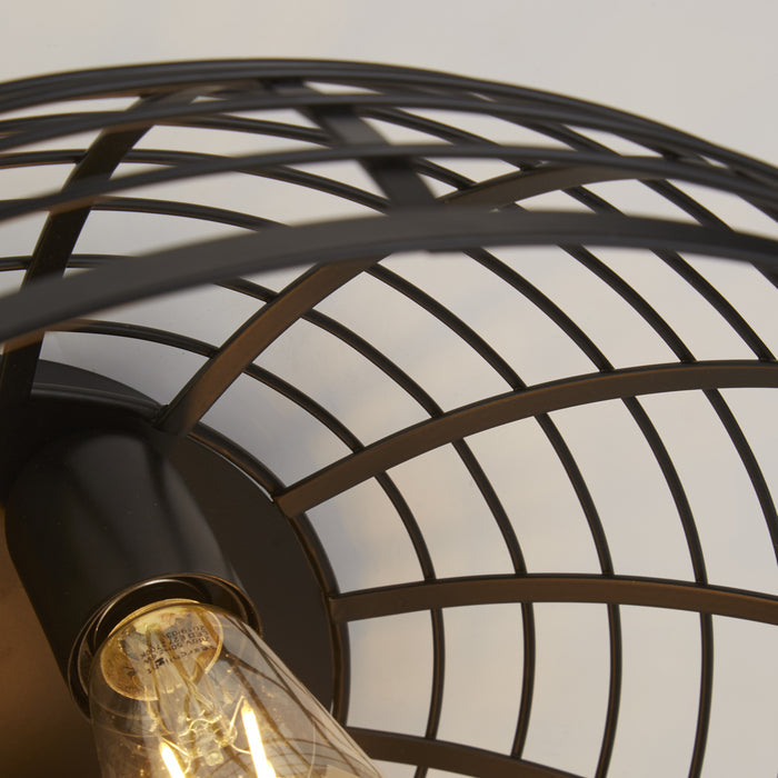 Searchlight Vision Cage 3 Matt Black Flush — product detail
