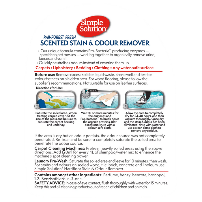 SIMPLE SOLUTION Home Stain & Odour Remover 750ml