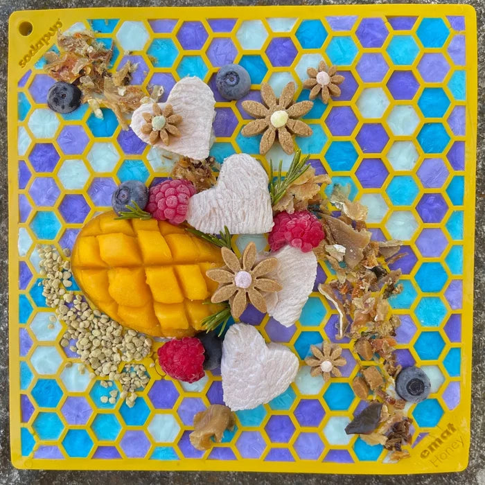 SodaPup Honeycomb eMat Enrichment Lick Mat