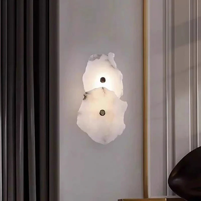 Solid Brass + Marble Wall Sconce — product view 8
