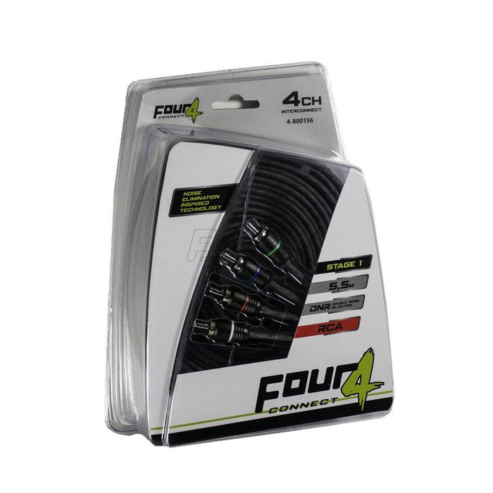 Four Connect-Stage1 Cinch-Kabel 5,5 m 4-Kanal-5,5m Cinchkabel-masori-kaufen