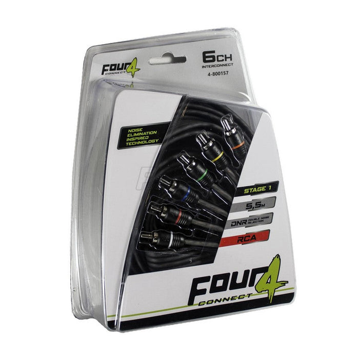 Four Connect-Stage1 Cinch-Kabel 6-Kanal 5,5 m-5,5m Cinchkabel-masori-kaufen