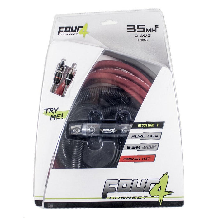 Four Connect-Stage1 Verstärker-Anschlusskit 35 mm²-35mm² Stromkabel-masori-kaufen