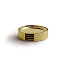 Striations Coasters in Holder Gold | DSHOP