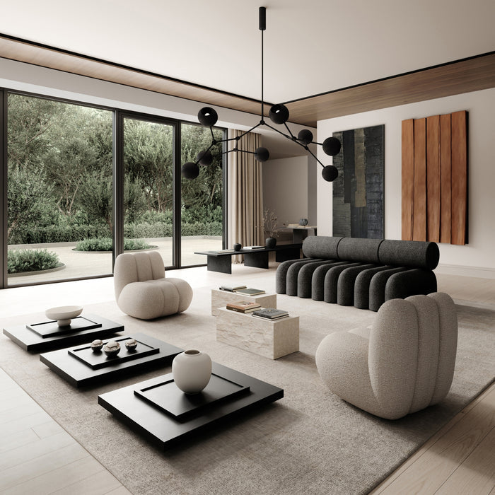 Modern living room with ceramic vases | DSHOP