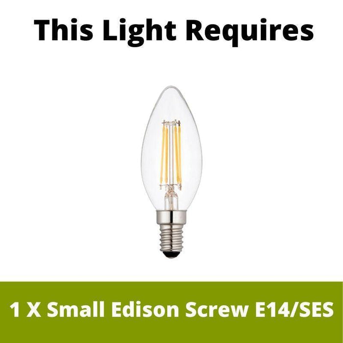 Travi Volakas Marble & Brass Wall Light - Glass Ribbed Shade requires 1 x Small Edison Screw E14/SES bulbs